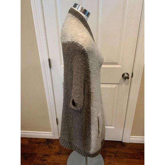 Sleeping on Snow Anthropologie Brown Mohair Button Front Cardigan, One Size - Picture 4 of 7